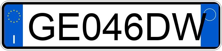 Numer rejestracyjny GE046DW posiada LAND ROVER RR Evoque 2a serie