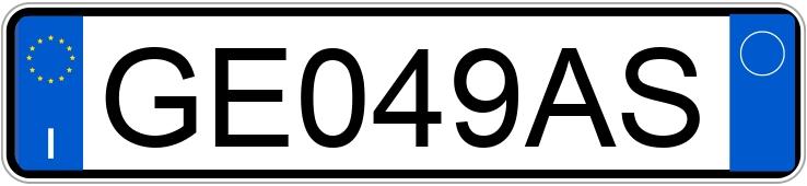 Numer rejestracyjny GE049AS posiada FORD Fiesta 7a serie