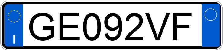 Numer rejestracyjny GE092VF posiada JEEP Renegade