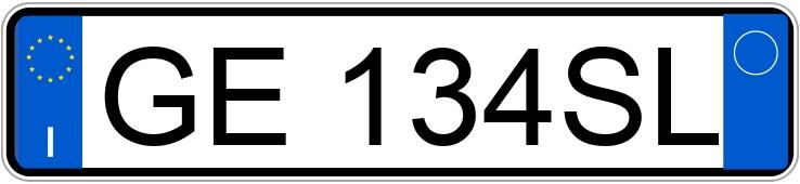 Numer rejestracyjny GE134SL posiada MERCEDES GLA