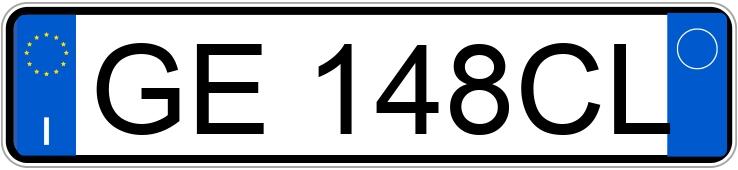 Numer rejestracyjny GE148CL posiada BMW Serie 1