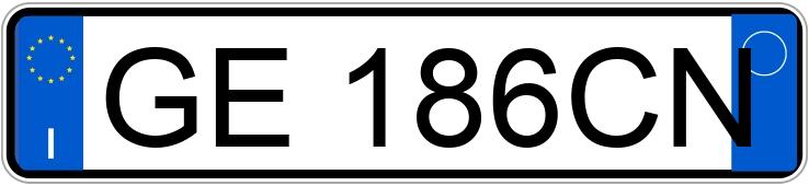 Numer rejestracyjny GE186CN posiada ALFA ROMEO Stelvio