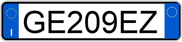 Numer rejestracyjny GE209EZ posiada FIAT Panda 3a serie