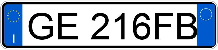 Numer rejestracyjny GE216FB posiada DS DS 3 2a serie