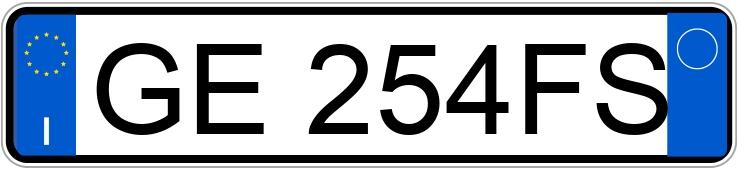 Numer rejestracyjny GE254FS posiada ALFA ROMEO Stelvio Numer rejestracyjny GE254FS posiada ALFA ROMEO Stelvio