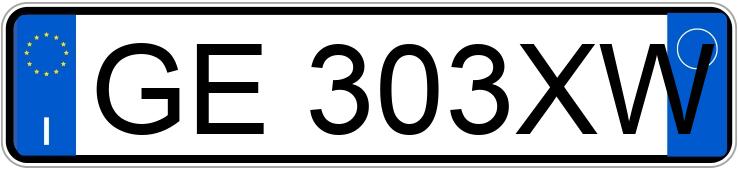 Numer rejestracyjny GE303XW posiada VOLKSWAGEN Golf 8a serie