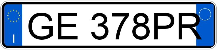 RegistreringsnummerGE378PR har FIAT FIAT 500
