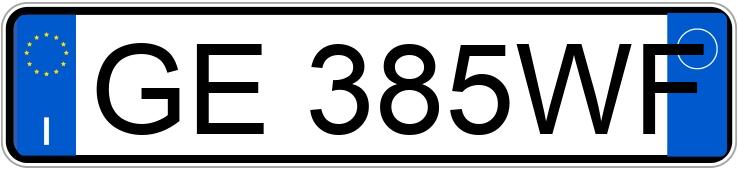 Numer rejestracyjny GE385WF posiada NISSAN Qashqai 2a serie