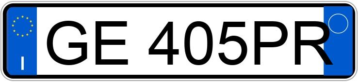 Numer rejestracyjny GE405PR posiada FIAT 500