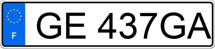 Numer rejestracyjny GE437GA posiada FORD ECOSPORT