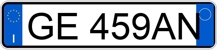 Numer rejestracyjny GE459AN posiada AUDI A5 1a serie