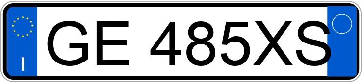 Numer rejestracyjny GE485XS posiada FIAT Stilo