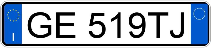 Numer rejestracyjny GE519TJ posiada FIAT Tipo