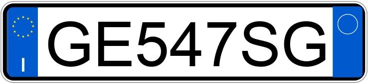 Numer rejestracyjny GE547SG posiada BMW Serie 1