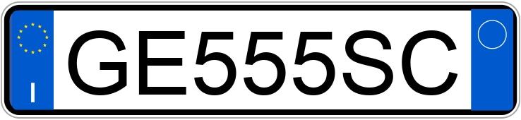 Numer rejestracyjny GE555SC posiada OPEL Zafira Life