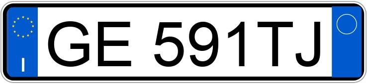 Numer rejestracyjny GE591TJ posiada LANCIA Ypsilon 3a serie