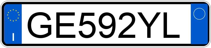 Numer rejestracyjny GE592YL posiada TOYOTA Aygo 2a serie Numer rejestracyjny GE592YL posiada TOYOTA Aygo 2a serie