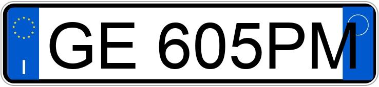 Numer rejestracyjny GE605PM posiada BMW Serie 3