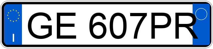 Numer rejestracyjny GE607PR posiada FIAT 500 Numer rejestracyjny GE607PR posiada FIAT 500