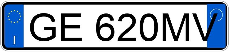 Numer rejestracyjny GE620MV posiada MERCEDES Classe A