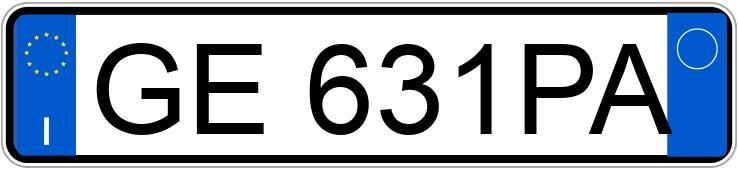 Numer rejestracyjny GE631PA posiada ALFA ROMEO Stelvio