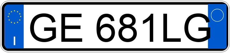 Numer rejestracyjny GE681LG posiada AUDI A3 4a serie Numer rejestracyjny GE681LG posiada AUDI A3 4a serie