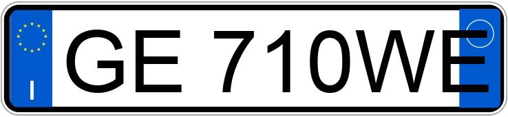 Numer rejestracyjny GE710WE posiada FIAT 500X