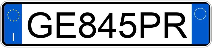 Numer rejestracyjny GE845PR posiada FIAT 500 Numer rejestracyjny GE845PR posiada FIAT 500