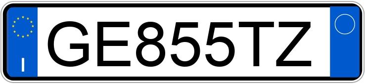 Numer rejestracyjny GE855TZ posiada AUDI A3 4a serie