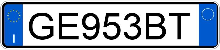 Numer rejestracyjny GE953BT posiada JAGUAR E-Pace