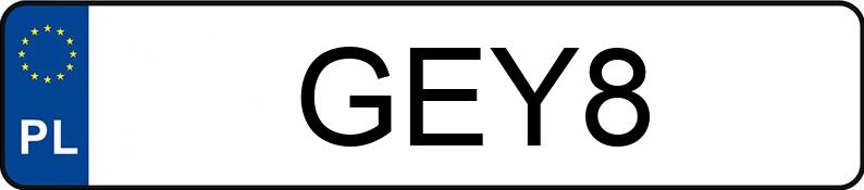 Numer rejestracyjny GEY 8 posiada DODGE RAM - GEY8 Numer rejestracyjny GEY 8 posiada DODGE RAM - GEY8
