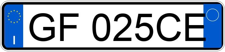 Numer rejestracyjny GF025CE posiada AUDI A3 4a serie Numer rejestracyjny GF025CE posiada AUDI A3 4a serie