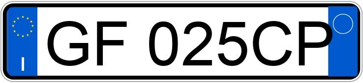 Numer rejestracyjny GF025CP posiada FIAT Panda 3a serie Numer rejestracyjny GF025CP posiada FIAT Panda 3a serie