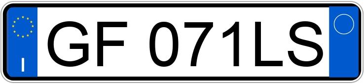 El número de registro GF071LS tiene FIAT FIAT 500