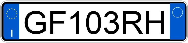 Numer rejestracyjny GF103RH posiada BMW Serie 2 G.T.