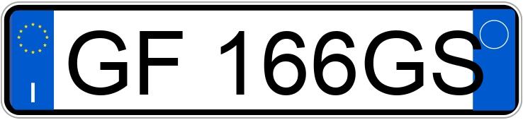 Numer rejestracyjny GF166GS posiada LANCIA Ypsilon 3a serie