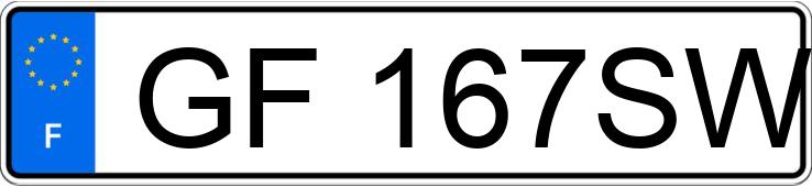 El número de registro GF167SW tiene RENAULT SCENIC