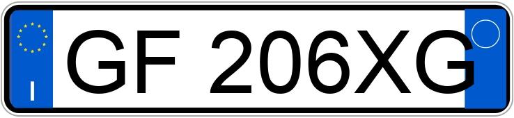 Numer rejestracyjny GF206XG posiada BMW X3