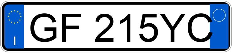 Numer rejestracyjny GF215YC posiada AUDI A3 4a serie Numer rejestracyjny GF215YC posiada AUDI A3 4a serie