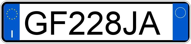 Numer rejestracyjny GF228JA posiada HONDA Jazz 2a serie 08-15