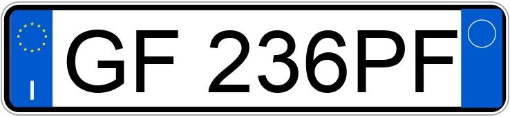 Numer rejestracyjny GF236PF posiada CITROEN C3 3a serie