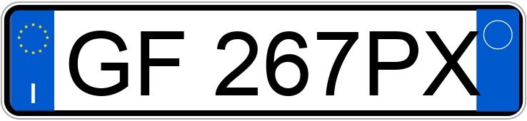 Numer rejestracyjny GF267PX posiada BMW X1