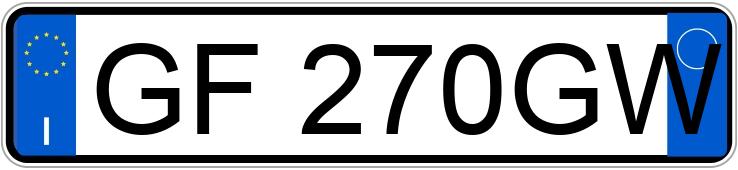 Numer rejestracyjny GF270GW posiada MERCEDES Classe A