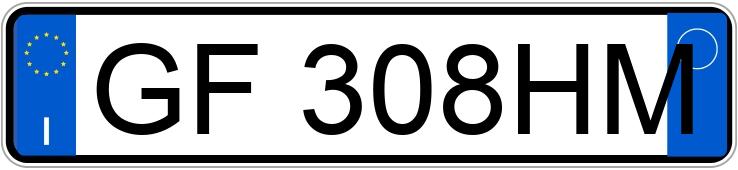 Numer rejestracyjny GF308HM posiada VOLKSWAGEN Maggiolino