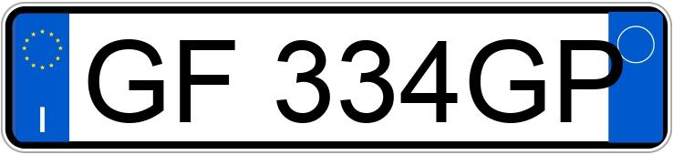 Numer rejestracyjny GF334GP posiada Audi RS6