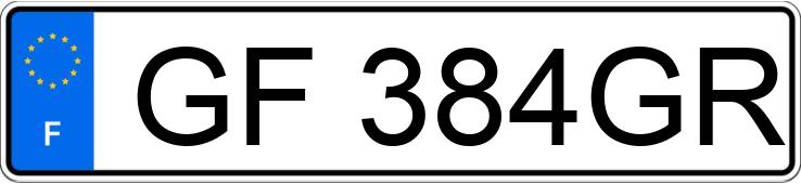 Numer rejestracyjny GF384GR posiada RENAULT CLIO