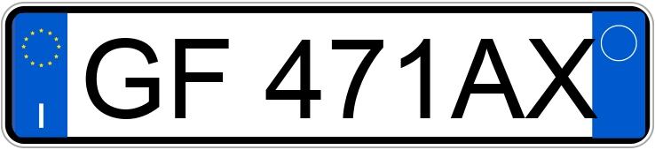Numer rejestracyjny GF471AX posiada FIAT Tipo