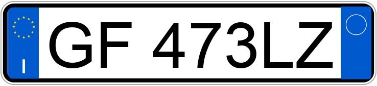 Numer rejestracyjny GF473LZ posiada FIAT Panda 3a serie