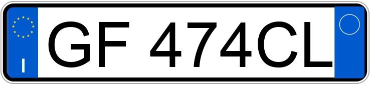 Numer rejestracyjny GF474CL posiada VOLKSWAGEN Golf 8a serie