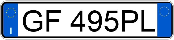 Numer rejestracyjny GF495PL posiada TOYOTA Aygo 2a serie